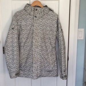 Gray and white Burton  coat